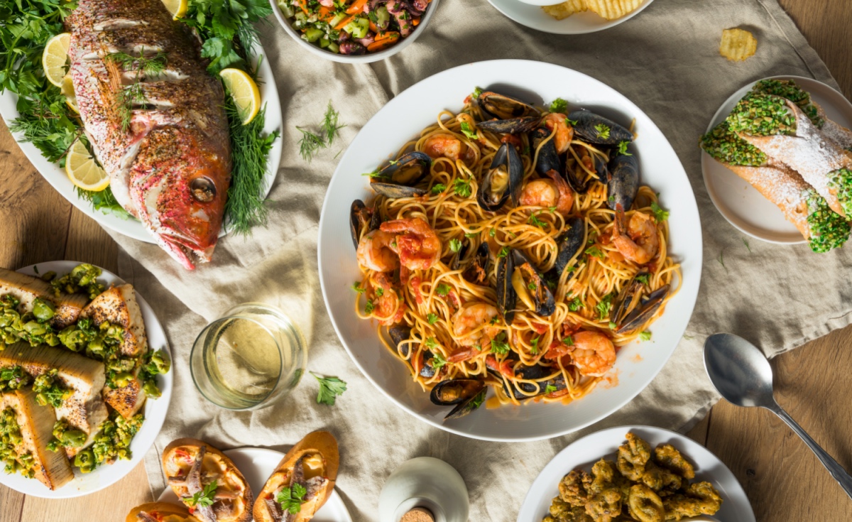 traditional Italian feast of the 7 fishes