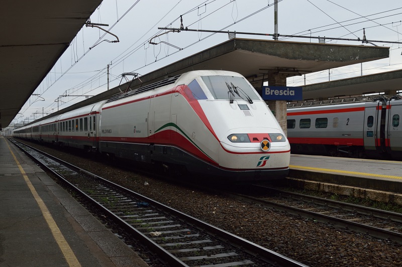 Frecciabianca train in Brescia, Lombardy, Italy