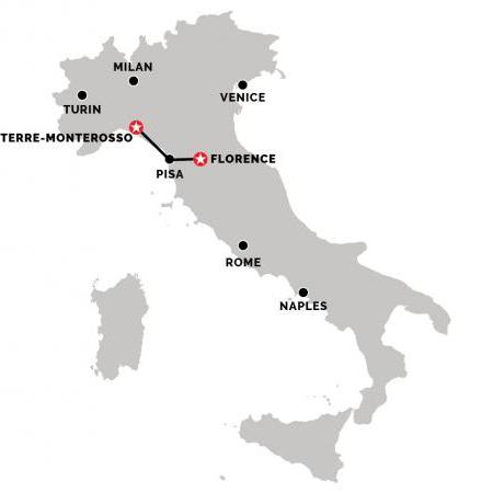 Train from Monterosso (Cinque Terre) to Florence