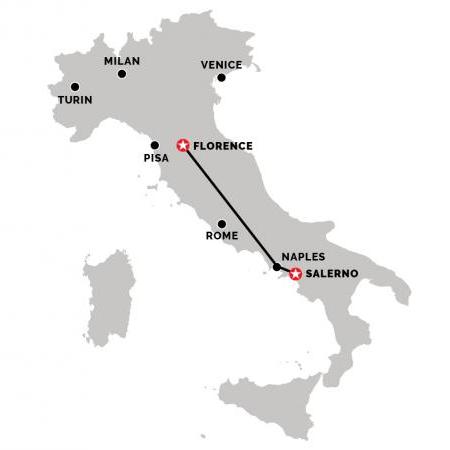 Train from Florence to Salerno