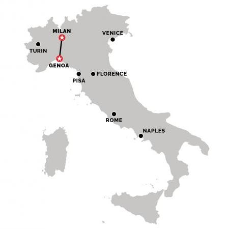 Train from Genoa to Milan