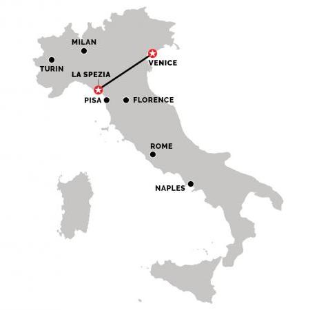 Train from La Spezia Centrale to Venice 