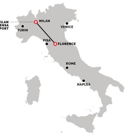 Train from Florence to Milan Malpensa Airport