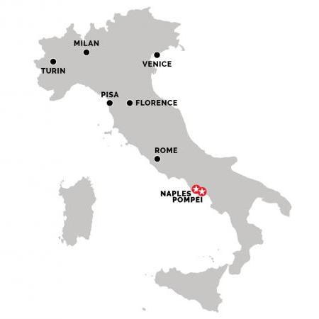 Train From Naples to Pompeii