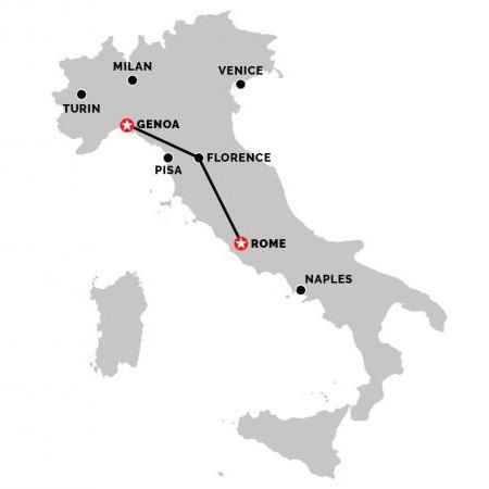 Train from Rome to Genoa