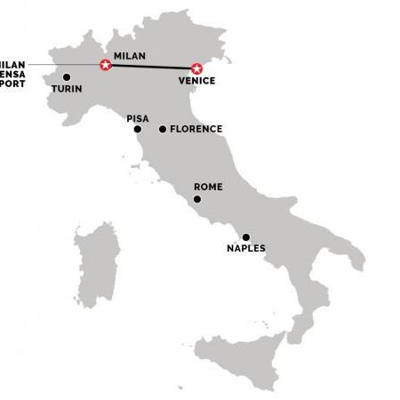 Train from Venice to Milan Malpensa Airport