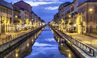 off the beaten path, Milan. Naviglio grand canal, Milan.