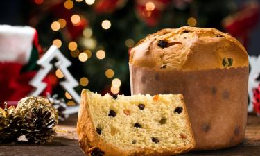 Panettone - a traditional italian christmas cake.